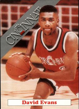 1992-93 Cincinnati Bearcats #4 David Evans Front