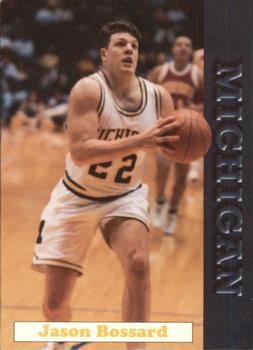 1992-93 Michigan Wolverines #2 Jason Bossard Front