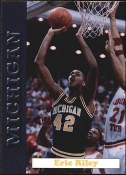 1992-93 Michigan Wolverines #4 Eric Riley Front