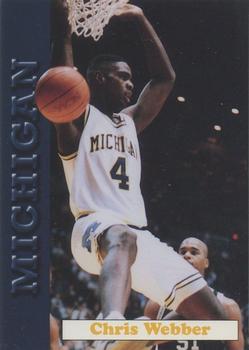 1992-93 Michigan Wolverines #8 Chris Webber Front