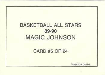 1989-90 Wasatch Basketball All-Stars #5 Magic Johnson Back