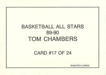 1989-90 Wasatch Basketball All-Stars #17 Tom Chambers Back