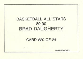 1989-90 Wasatch Basketball All-Stars #20 Brad Daugherty Back