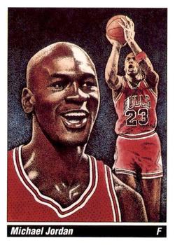 1990 Austin Cards NBA Paintings (unlicensed) #2 Michael Jordan Front