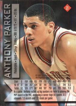 1997 Collector's Edge Impulse - Gold #21 Anthony Parker Back