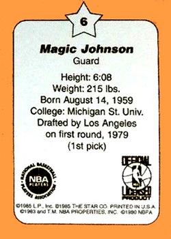 1997 1986 Star Crunch ‘N Munch (Unlicensed) #6 Magic Johnson Back