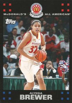 2008 Topps McDonald's All-American Game #AB Alyssia Brewer Front