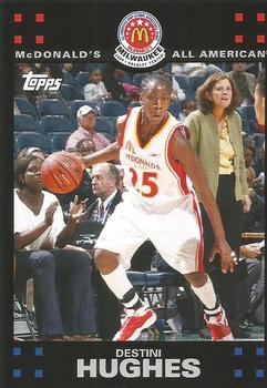 2008 Topps McDonald's All-American Game #DH Destini Hughes Front