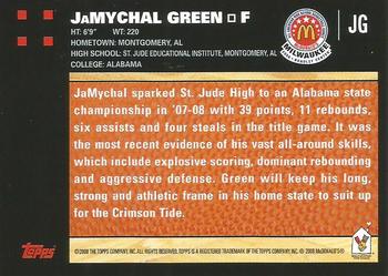 2008 Topps McDonald's All-American Game #JG JaMychal Green Back