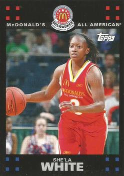 2008 Topps McDonald's All-American Game #SW She'la White Front