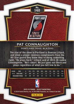 2015-16 Panini Select #148 Pat Connaughton Back
