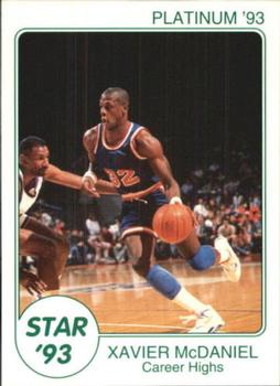 1993 Star Platinum #23 Xavier McDaniel Front