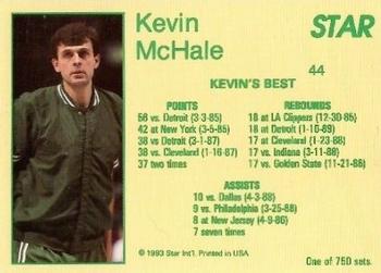 1993 Star Platinum #44 Kevin McHale Back