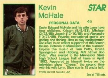 1993 Star Platinum #45 Kevin McHale Back