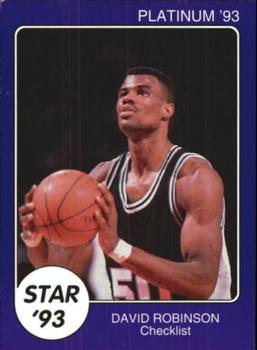 1993 Star Platinum #64 David Robinson Front