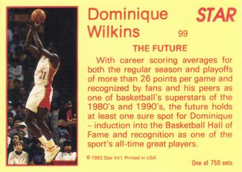 1993 Star Platinum #99 Dominique Wilkins Back