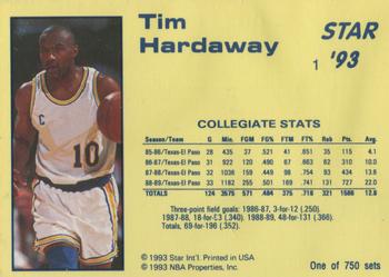 1992-93 Star Court Kings #1 Tim Hardaway Back