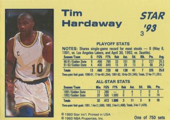 1992-93 Star Court Kings #3 Tim Hardaway Back