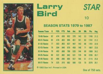 1992-93 Star Court Kings #10 Larry Bird Back