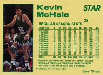 1992-93 Star Court Kings #28 Kevin McHale Back