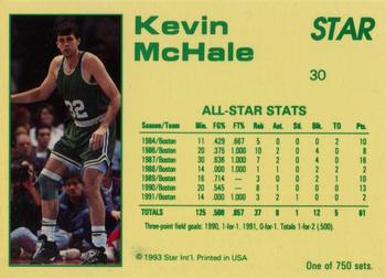 1992-93 Star Court Kings #30 Kevin McHale Back