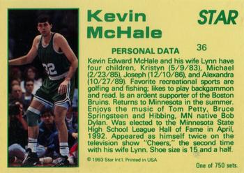1992-93 Star Court Kings #36 Kevin McHale Back