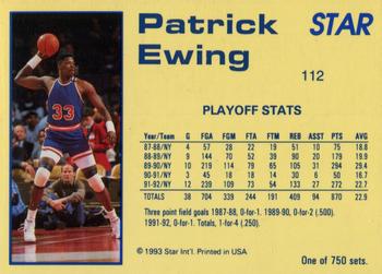 1992-93 Star Court Kings #112 Patrick Ewing Back
