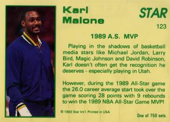 1992-93 Star Court Kings #123 Karl Malone Back