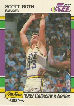 1988-89 Fleer Old Home Bread Utah Jazz #12 Scott Roth Front