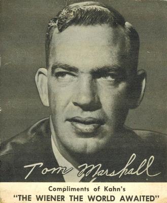 1959-60 Kahn's #NNO Tom Marshall Front