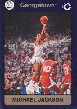 1991 Collegiate Collection Georgetown Hoyas #8 Michael Jackson Front