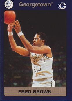 1991 Collegiate Collection Georgetown Hoyas #12 Fred Brown Front