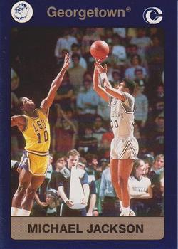 1991 Collegiate Collection Georgetown Hoyas #34 Michael Jackson Front