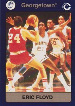 1991 Collegiate Collection Georgetown Hoyas #64 Eric Floyd Front