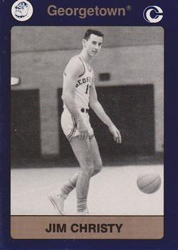 1991 Collegiate Collection Georgetown Hoyas #85 Jim Christy Front