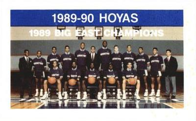 1989-90 Georgetown Hoyas Police #1 1989 Big East Champions Front