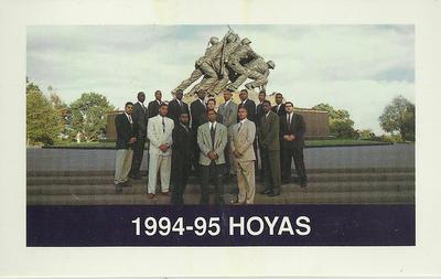 1994-95 Georgetown Hoyas Police #1 Hoyas Team Front