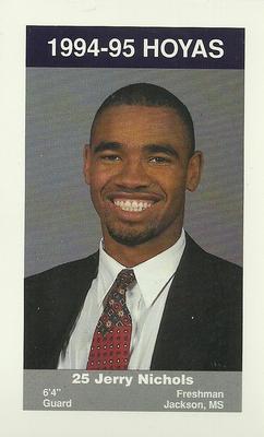 1994-95 Georgetown Hoyas Police #9 Jerry Nichols Front
