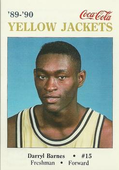 1989-90 Georgia Tech Yellow Jackets #NNO Darryl Barnes Front