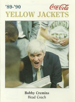 1989-90 Georgia Tech Yellow Jackets #NNO Bobby Cremins Front