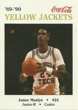 1989-90 Georgia Tech Yellow Jackets #NNO James Munlyn Front