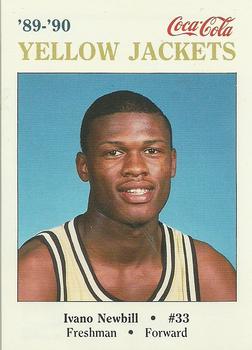 1989-90 Georgia Tech Yellow Jackets #NNO Ivano Newbill Front