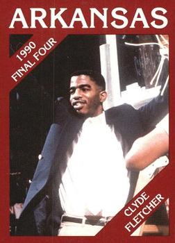 1989-90 Arkansas Razorbacks #2 Clyde Fletcher Front