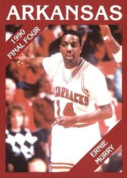 1989-90 Arkansas Razorbacks #6 Ernie Murry Front