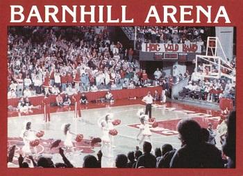1989-90 Arkansas Razorbacks #21 Barnhill Arena Front