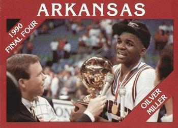 1989-90 Arkansas Razorbacks #23 Oliver Miller Front