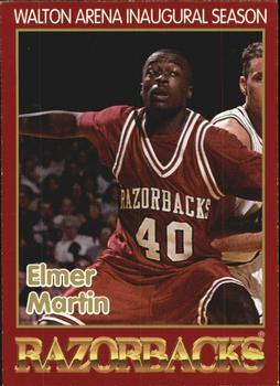 1993-94 Arkansas Razorbacks #6 Elmer Martin Front
