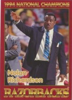 1993-94 Arkansas Razorbacks #8 Nolan Richardson Front