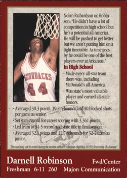 1993-94 Arkansas Razorbacks #10 Darnell Robinson Back