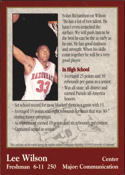 1993-94 Arkansas Razorbacks #14 Lee Wilson Back